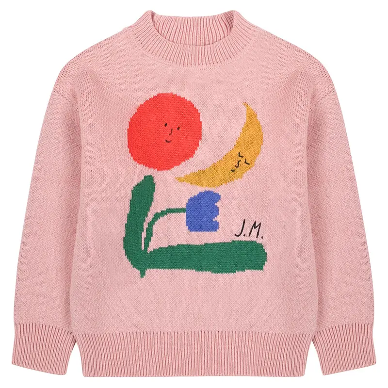 Coloured Nature Sweater in Pink by Jelly Mallow