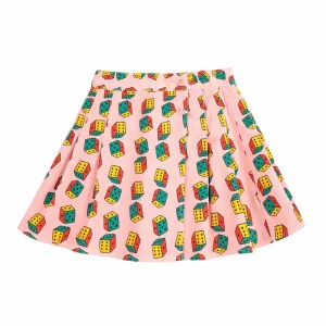 Dices All Over Mini Corduroy Skirt by Bobo Choses