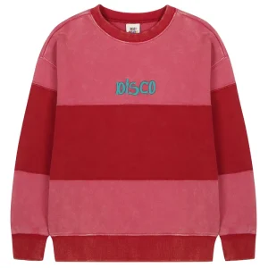 Disco Sweatshirt in Multi Red by Jelly Mallow