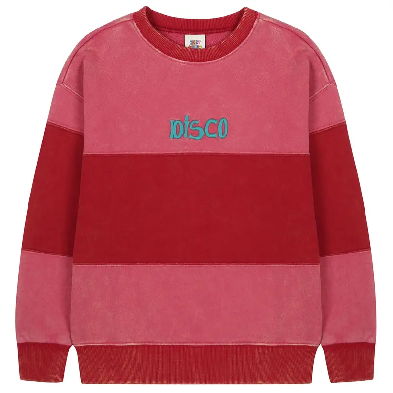 Disco Sweatshirt in Multi Red by Jelly Mallow