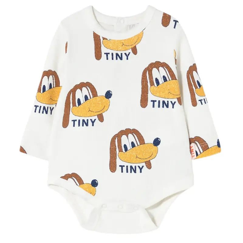 Dogs Rib Body in Off White by Tinycottons