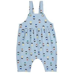 Game Pawns All Over Denim Baby Overall by Bobo Choses