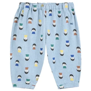 Game Pawns All Over Denim Baby Pants by Bobo Choses