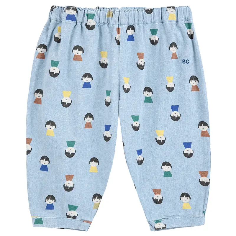 Game Pawns All Over Denim Baby Pants by Bobo Choses