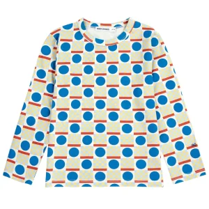 Geometric Scacs All Over Long Sleeve T-Shirt by Bobo Choses