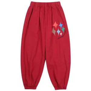 Glitter Aladdin Pants in Red by Jelly Mallow