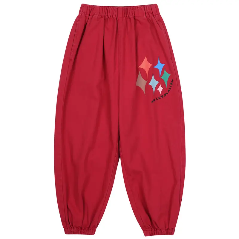 Glitter Aladdin Pants in Red by Jelly Mallow