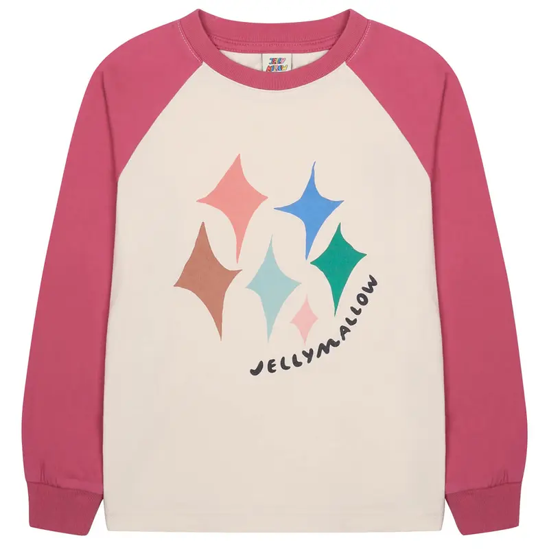 Glitter Long Sleeve T-Shirt in Rose by Jelly Mallow
