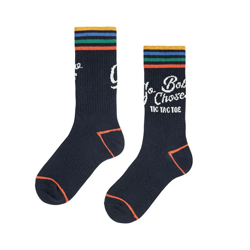 Go Bobo Long Socks in Navy by Bobo Choses