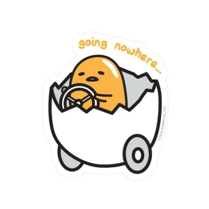 Gudetama Going Nowhere Vinyl Sticker by Pipsticks
