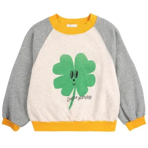 Lucky Clover Raglan Sweatshirt by Bobo Choses