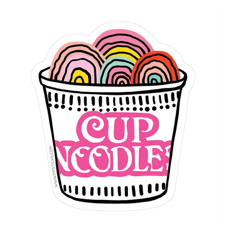 Lunch For One Vinyl Sticker by Pipsticks