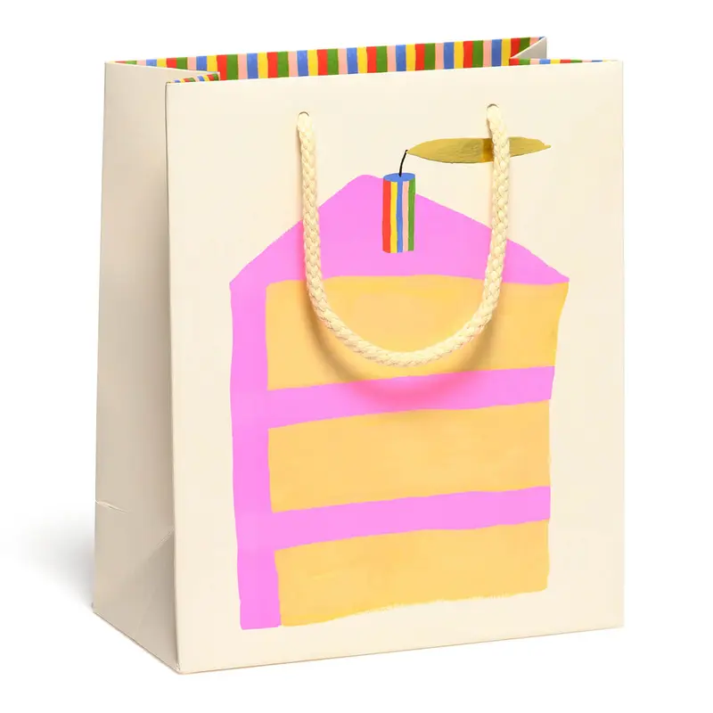 Piece of Cake Medium Gift Bag By Red Cap Cards