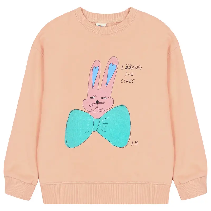 Rabbit Sweatshirt in Coral Sand by Jelly Mallow