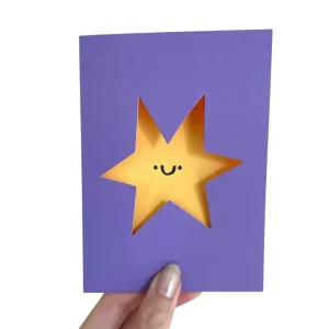 Star Greetings Card by Rumble Cards