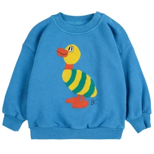 Striped Duck Baby Sweatshirt by Bobo Choses