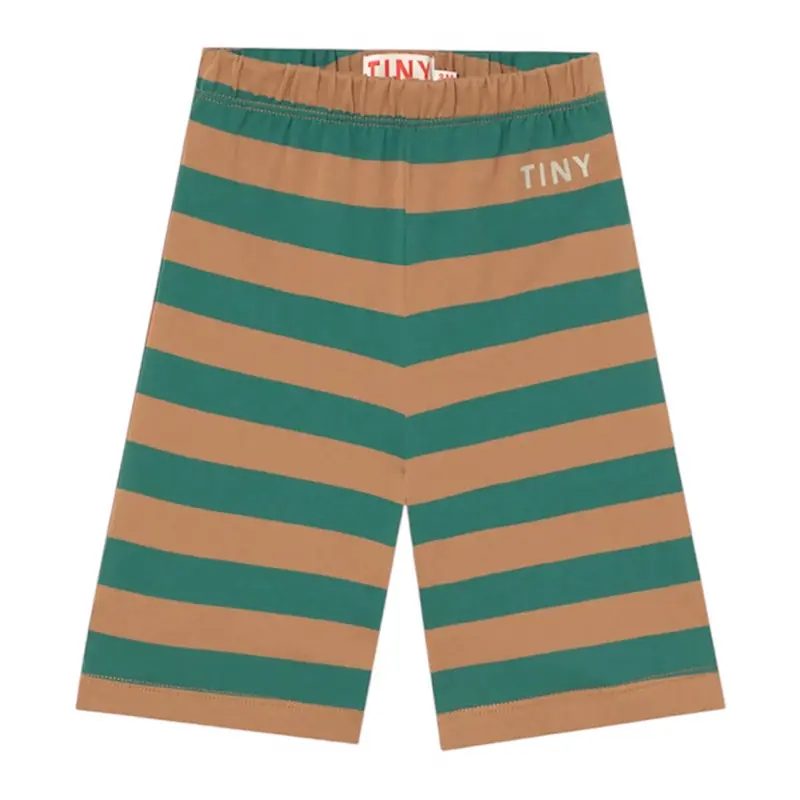 Stripes Knit Baby Pant in Dark Green by Tinycottons