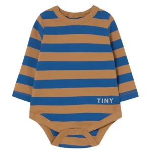 Stripes Knit Body in Dark Blue by Tinycottons