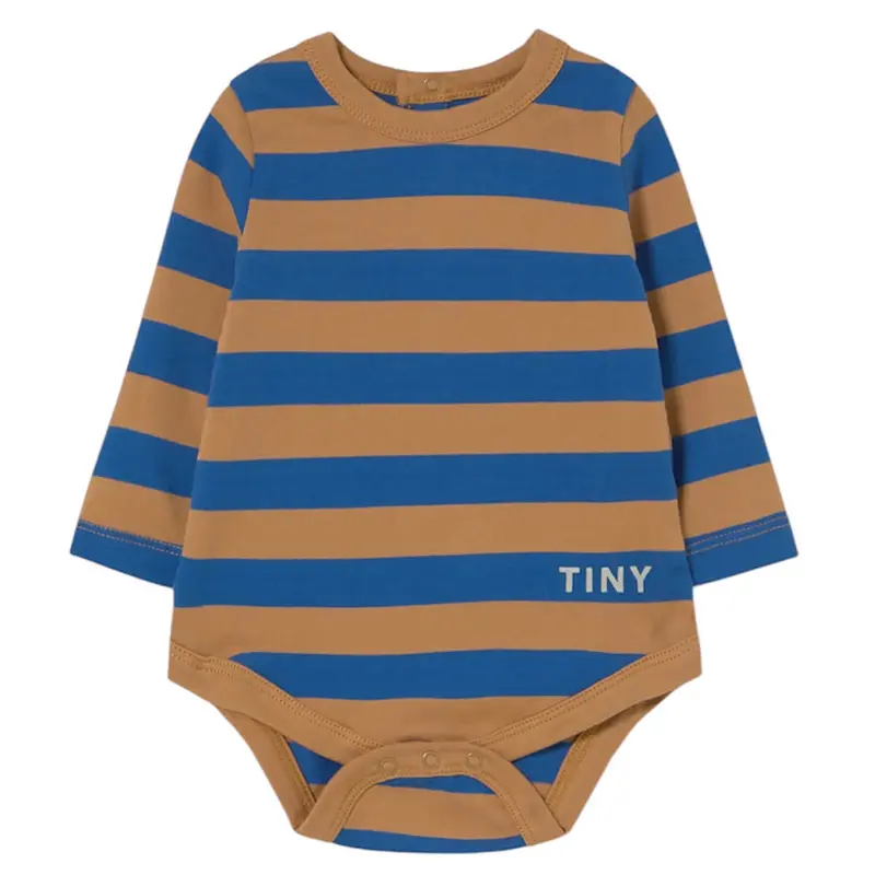 Stripes Knit Body in Dark Blue by Tinycottons