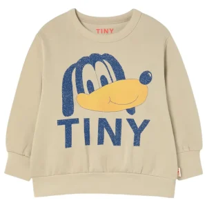 Tiny Dog Graphic Sweatshirt in Dark Vanilla by Tinycottons