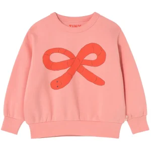 Worm Graphic Sweatshirt in Pink by Tinycottons