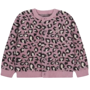 Adult Cozy Leopard Cardigan in Purple by Jelly Mallow
