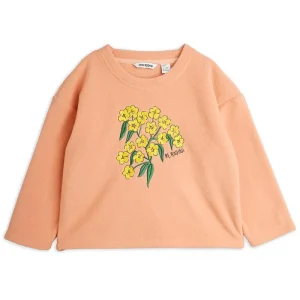 Alpine Flowers Fleece Top in Pink by Mini Rodini