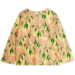 Alpine Flowers Long Sleeve Tee in Yellow by Mini Rodini