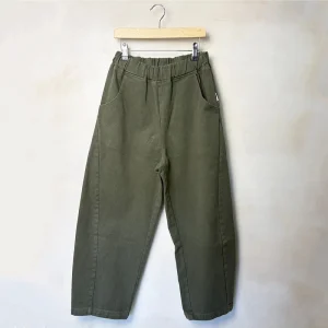 Arc Pants in Olive Canvas by Le Bon Shoppe