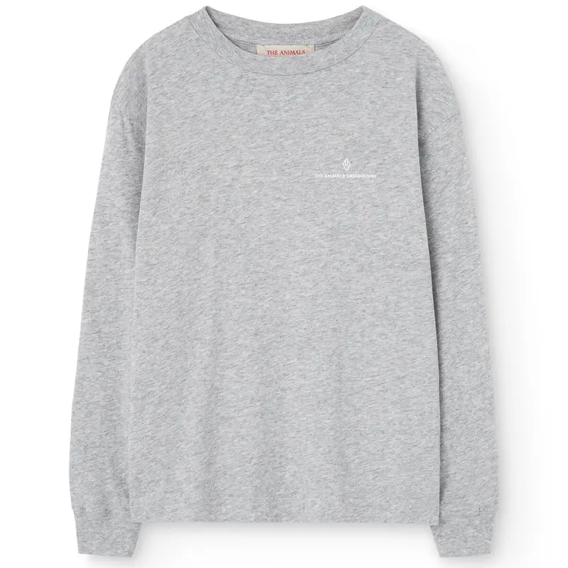 Aries Kid Long Sleeve T Shirt in Medium Grey Heather by The Animals Observatory