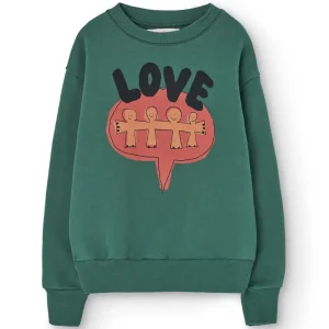 Bear Kid Sweatshirt in Green by The Animals Observatory