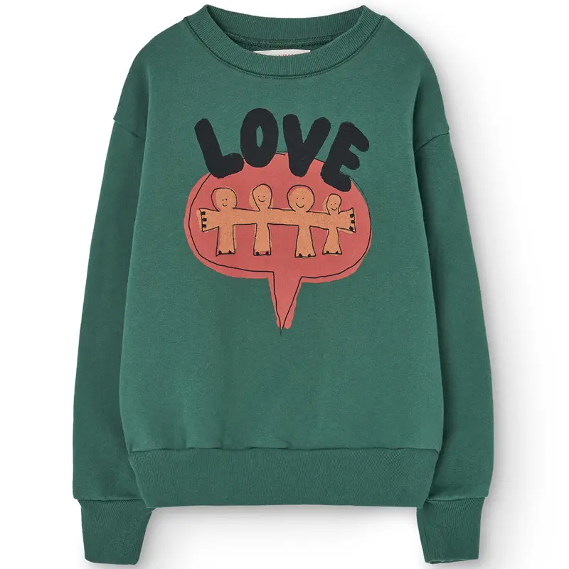 Bear Kid Sweatshirt in Green by The Animals Observatory