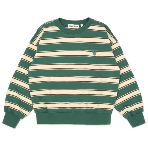 Bubble Sweatshirt in Balsam Green Stripe by Main Story