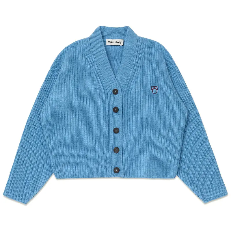 Cardigan in Blue by Main Story