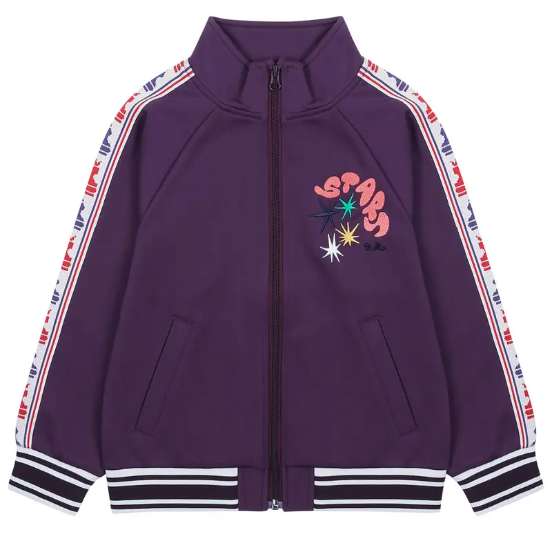Chess Track Jacket in Purple by Jelly Mallow