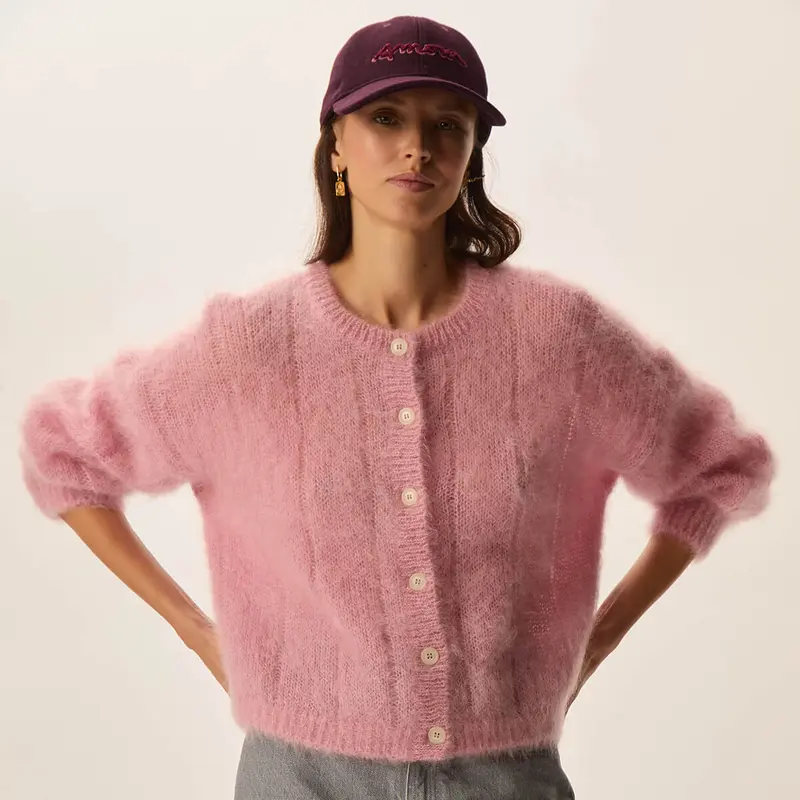 Chouette Cardigan in Pomette by Des Petits Hauts