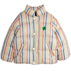 Clover Stripe City Puffer Jacket by Mini Rodini