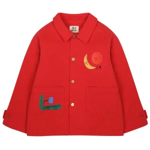 Coloured Nature Jacket in Red by Jelly Mallow