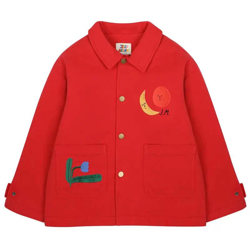 Coloured Nature Jacket in Red by Jelly Mallow