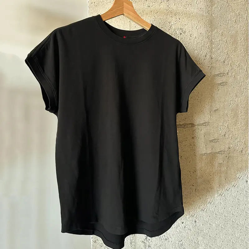 Ease Tee in True Black by Le Bon Shoppe