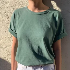 Her Tee in Moss by Le Bon Shoppe
