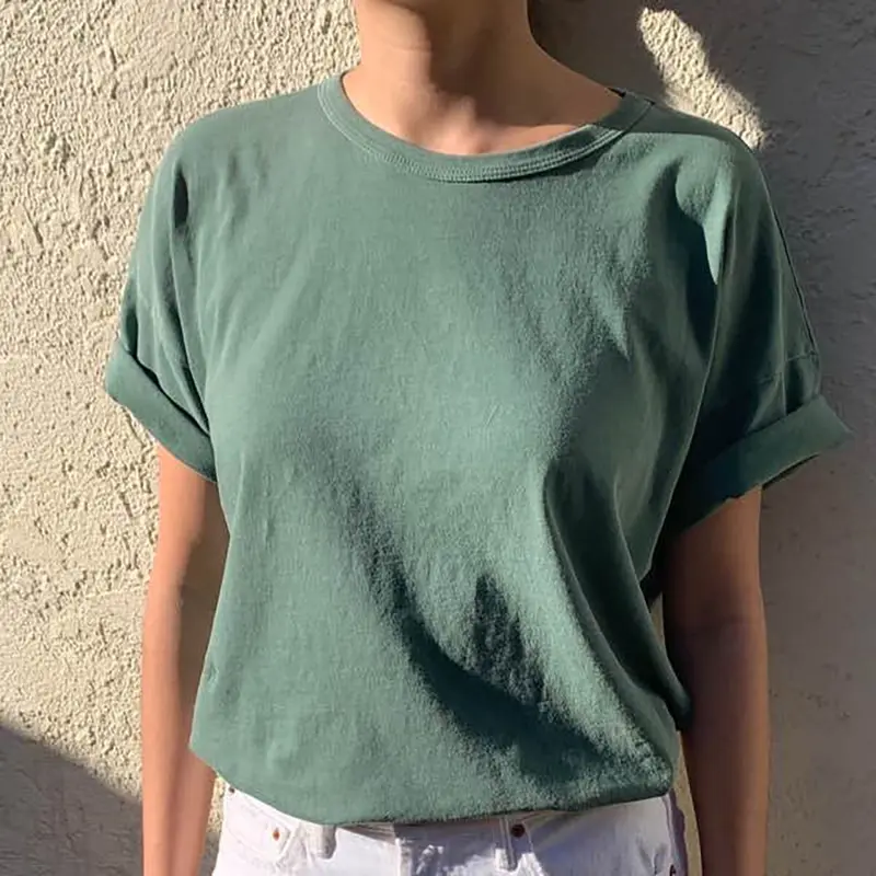 Her Tee in Moss by Le Bon Shoppe
