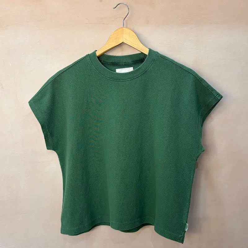 Jeanne Tee in Basil by Le Bon Shoppe