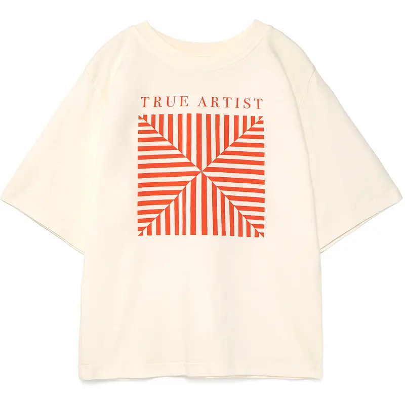 Kaleidoscope T-Shirt in Off White by True Artist