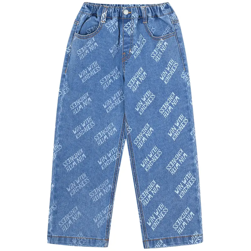 Kindness Denim Pants in Blue by Jelly Mallow