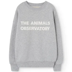 Leo Kid Sweatshirt in Medium Grey Heather by The Animals Observatory