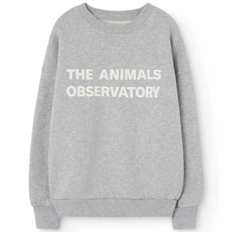 Leo Kid Sweatshirt in Medium Grey Heather by The Animals Observatory