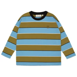 Long Sleeve Tee in Tapenade Stripe by Main Story
