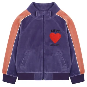 Love Velour Zip Up Jacket in Purple by Jelly Mallow