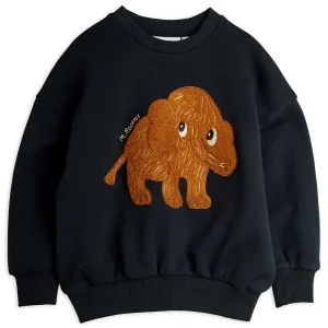 Mammoth Chenille Sweatshirt in Black by Mini Rodini